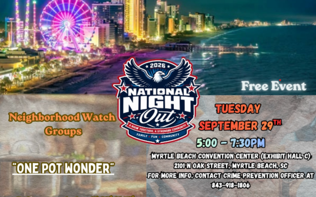 City of Myrtle Beach’s National Night Out Event Set for Sept. 29